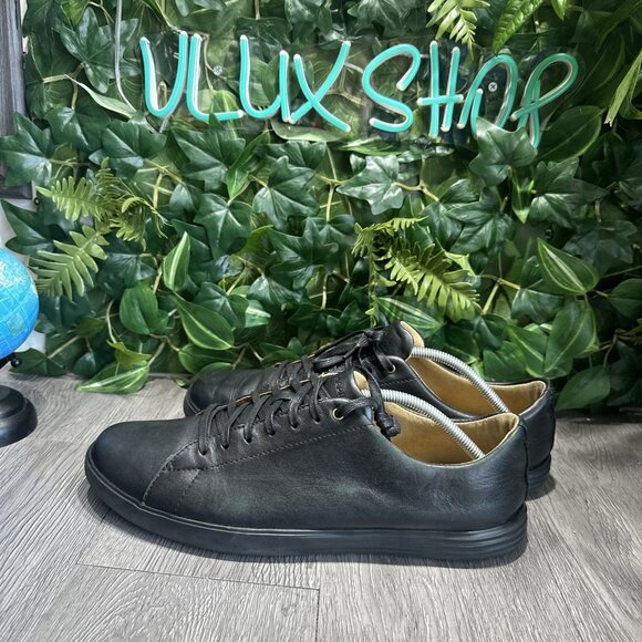 Cole Haan Grand Crosscourt II C26655 Low Black Leather Lace Up Sneakers Size 12 main image 6